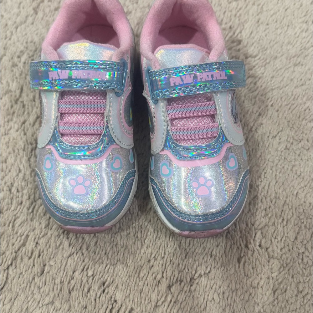 Skye Paw Patrol Kids Light-Up Sneakers - Pink and Blue
